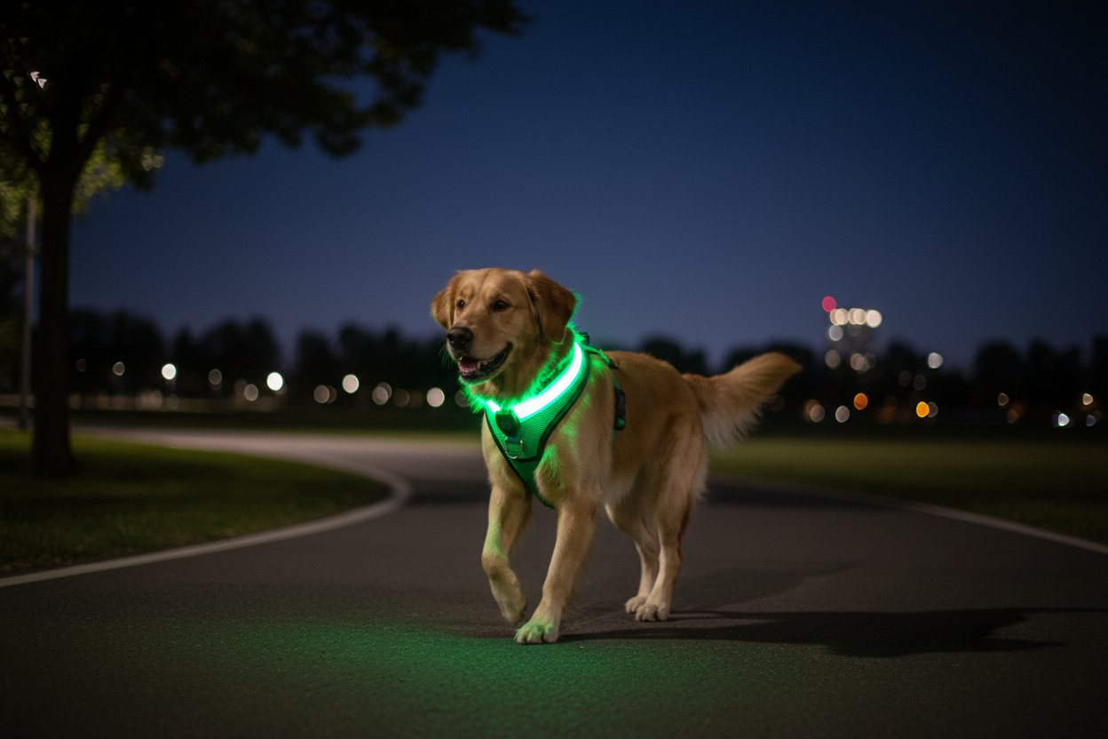 Green LED Harness - Night Walk